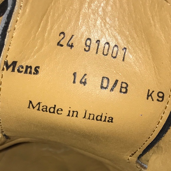 SOLD Johnston Murphy Men's Shoes 14 Black Oxford - Picture 4 of 8